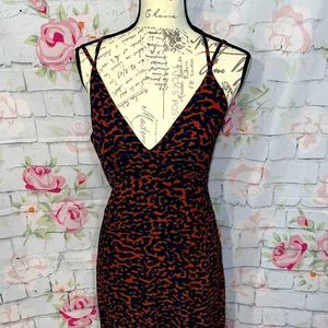 NWT! “BLUE LIFE”RED& Black Cheetah maxi